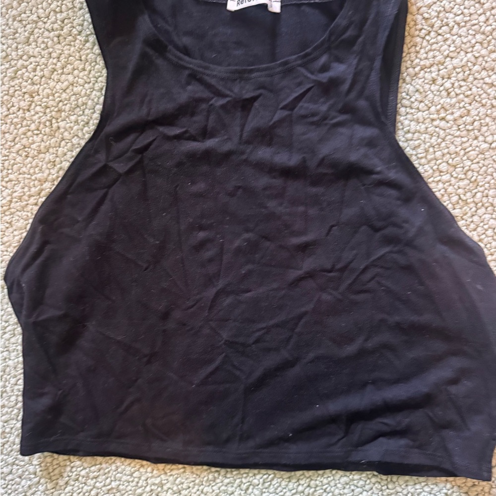 Black Sleeveless Women's Top